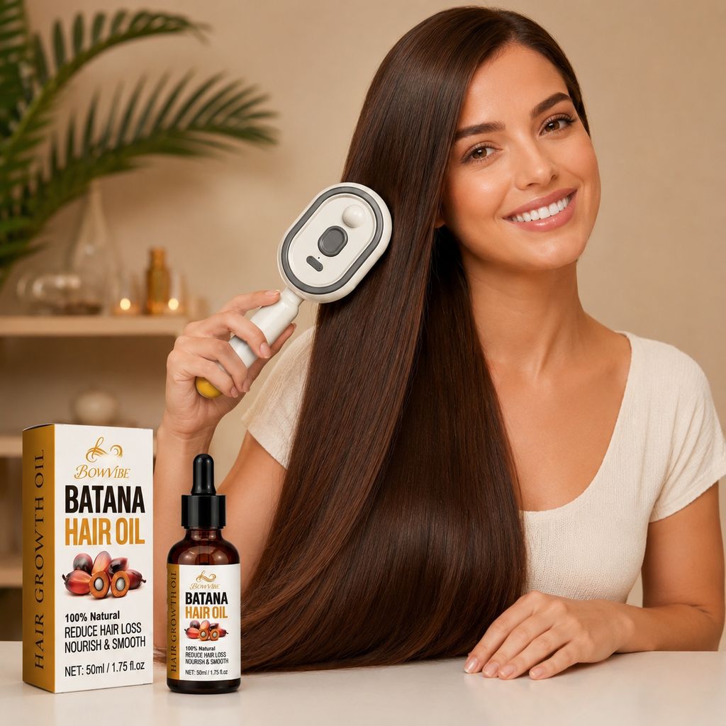 Anti-Knot & Anti-Frizz Hair Brush™ USB-Rechargeable Misting Detangle Brush